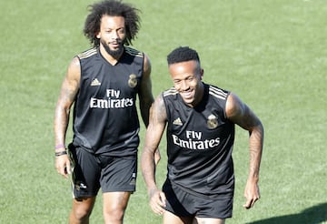 El Real Madrid se entrena antes del estreno en Vigo