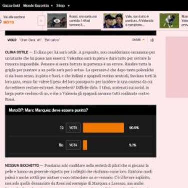 Italia pide sanción a Márquez y teme un 'biscotto' en Cheste