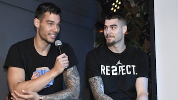 Willy y Juancho Herang&oacute;mez en la presentaci&oacute;n de la 2&ordf; edici&oacute;n del Campus Hernang&oacute;mez. 