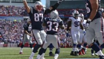 Los New England Patriots dominaron a los Buffalo Bills hasta casi el final del partido.