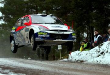 Carlos Sainz (Ford Focus). Rally de Suecia 2002.