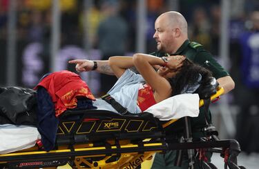 Lesión de María Vicente.