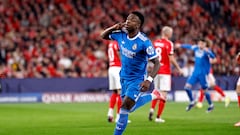 La otra toma del golazo de Vinicius que abrió el marcador para el Real Madrid