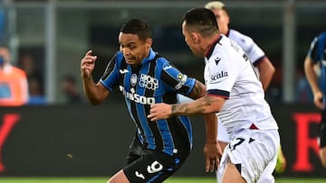 Luis Muriel, titular en el empate de Atalanta 0-0 ante Bologna.