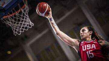 Sue Bird descansa y reaparece Brittney Griner (15) con EE UU