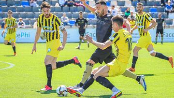 Imagen del partido entre el Intercity y el Pulpileño