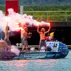 Los tres hermanos cruzan el Pacífico sin un barco de remo y se detienen en 140 días: “¿Tienes pizza y cerveza?