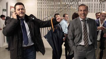 Cristóbal Soria, junto a Roncero.