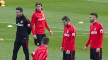 Entrenamiento del Atlético de Madrid
