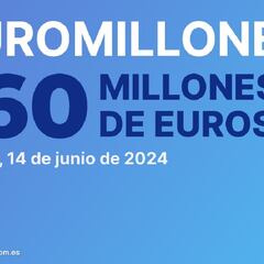 Euromillones: comprobar los resultados del sorteo de hoy, viernes 14 de junio