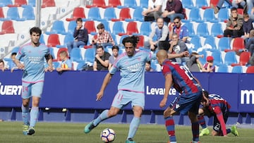 Provencio en el duelo contra el Levante.