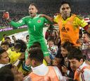 Así fue el festejo de Falcao y la Selección por el cupo al Mundial