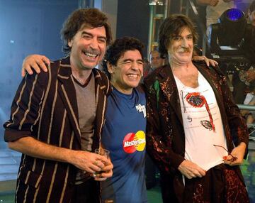 Sabina, Maradona y Charly García.