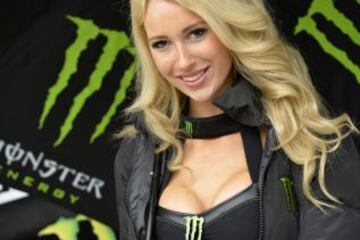 Las chicas de Monster estuvieron acompañando a los pilotos de motociclismo durante el pasado Gran Premio de Francia.
