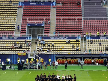 Real Madrid training in Filipo II Stadium in Skopje