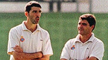 <B>JUANDE Y MUÑIZ</b>. Los dos técnicos quieren que se haga justicia tras su despido en el Espanyol.
