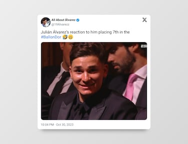 Los mejores memes del Balón de Oro 2023