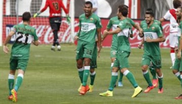 Jonathas, celebra su gol conseguido ante el Rayo Vallecano, durante el partido de la tercera jornada de Liga de Primera División