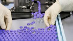Vials of coronavirus disease (COVID-19) vaccine candidate BNT162b2 are sorted at a Pfizer facility in Puurs, Belgium in an undated still image from video.   Pfizer/Handout via REUTERS. NO RESALES. NO ARCHIVES. THIS IMAGE HAS BEEN SUPPLIED BY A THIRD PARTY