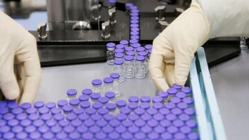 Vials of coronavirus disease (COVID-19) vaccine candidate BNT162b2 are sorted at a Pfizer facility in Puurs, Belgium in an undated still image from video. Pfizer/Handout via REUTERS. NO RESALES. NO ARCHIVES. THIS IMAGE HAS BEEN SUPPLIED BY A THIRD PARTY.