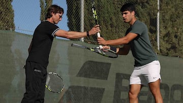 Carlos Alcaraz y Juan Carlos Ferrero.