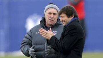 Ancelotti, con Leonardo.