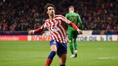 João Félix celebra el gol que supuso el 1-0 en el marcador del Atlético ante el Elche.