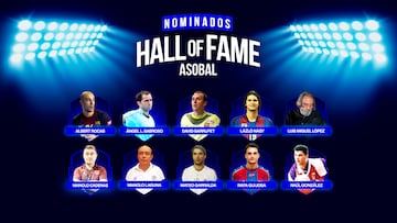 Diez candidatos a entrar en el Hall de la Fama Asobal