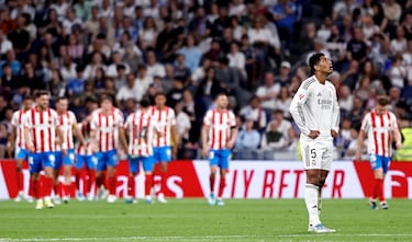 1-1. Jude Bellingham tras el tanto que marca Lemar.