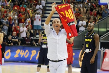 Homenaje a Juan Carlos Navarro. Juan Antonio San Epifanio 'Epi' ex-jugador de baloncesto.