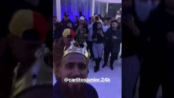 La animada fiesta de Arturo Vidal antes de sumarse a la Roja