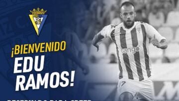 Edu Ramos ficha por el Cádiz