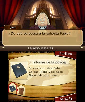 Captura de pantalla - El Profesor Layton vs. Phoenix Wright: Ace Attorney (3DS)