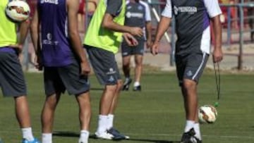 Contra, durante un entrenamiento.