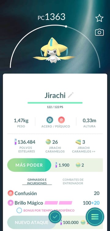 Jirachi es el Pok&eacute;mon #385 y es uno de los dos Pok&eacute;mon Singulares de la regi&oacute;n de Hoenn