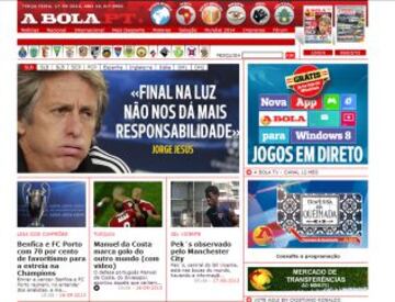 Portadas de la prensa extranjera