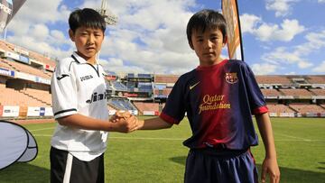 El jugador japonés que pretende repescar el Barcelona, Takefusa Kubo, en 2013.