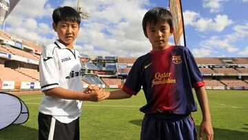 El jugador japon&eacute;s que pretende repescar el Barcelona, Takefusa Kubo, en 2013.