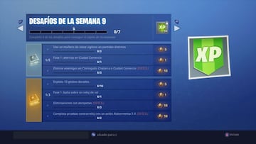 Fortnite Battle Royale: Desaf&iacute;os de la Semana 9 de la Temporada 7