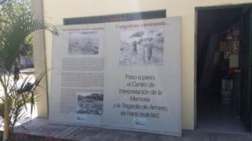 Desolación,casas,destruidas, algunas cruces y un museo, recuerdan la tragedia. La caravana de la Vuelta a Colombia solo fue saludada por quienes se hacen cargo del museo. Por unos segundos, el ciclismo les hizo algo de compañía.
