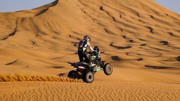 #159 Enrico Giovanni (chl), Yamaha, Enrico Racing Team, Quad, action during the 2nd stage of the Dakar 2021 between Bisha and Wadi Al Dawasir, in Saudi Arabia on January 4, 2021 - Photo Florent Gooden / DPPI
AFP7
04/01/2021 ONLY FOR USE IN SPAIN