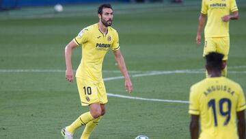Iborra, en un partido del Villarreal.