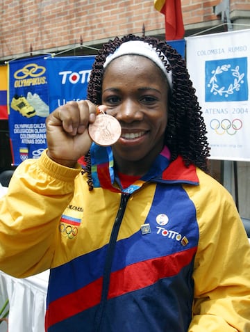 Las diez medallas de Colombia en halterofilia en la historia de los Juegos Olímpicos.