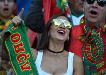 The beautiful game spills into the stands of the Euro 2016 venues