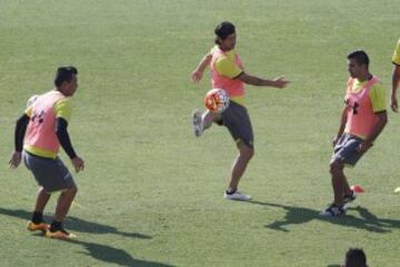 Santiago, 5 de marzo de 2016
La hinchada de Colo Colo realiza el Arengazo para alentar al equipo antes del Colo Colo v Universidad Catolica de este fin de semana.
en la fotografia el jugador de Colo Colo Jaime Valdes
ERamon Monroy/Aton Chile