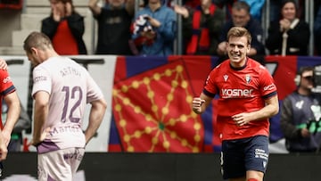 Pablo Ibáñez celebra su gol.