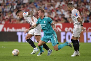 Erik Lamela, Toni Kroos y Papu Gómez.