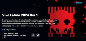 Transmisión del Vive Latino 2024