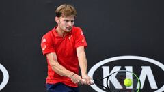 David Goffin ejecuta un rev&eacute;s en el Open de Australia.