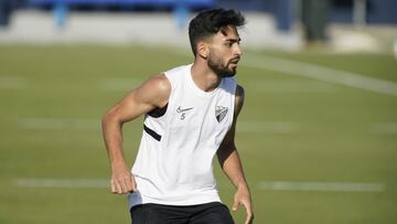 Juande, durante un entrenamiento.